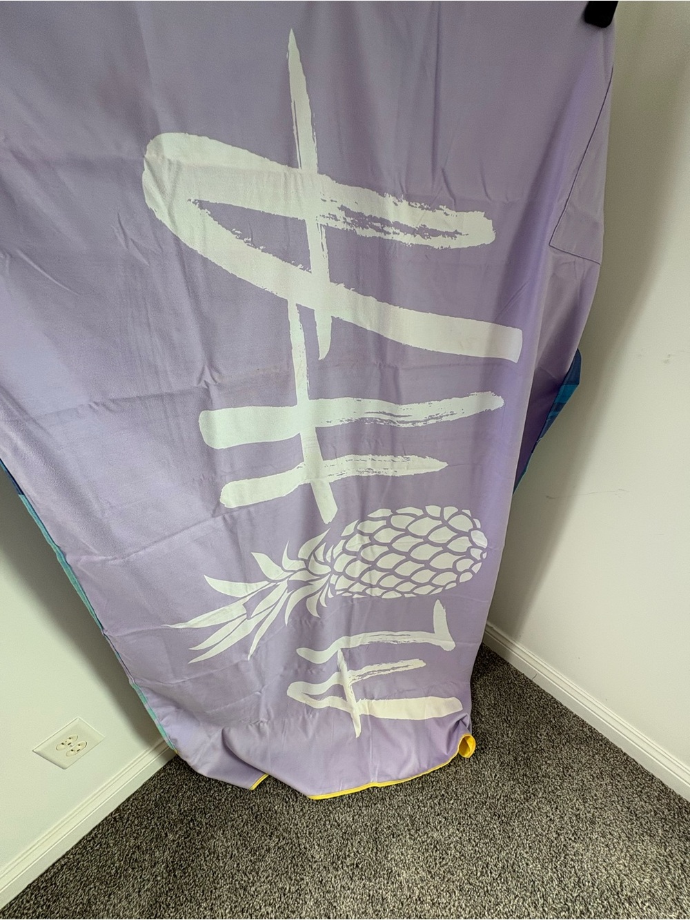 Norwex Lavender and White Pineapple Beach towel Towel